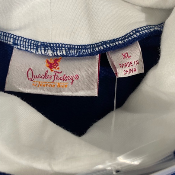 NWT Vintage Quacker Factory Blue Snowman Turtleneck Longsleeve Shirt Size XL - Picture 5 of 6